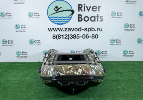 Лодка ПВХ РИБ RiverBoats RB-380 (Встроенный рундук) (New)