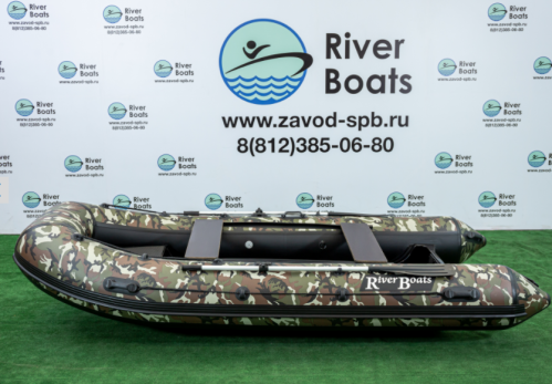 Лодка ПВХ РИБ RiverBoats RB-380 (Встроенный рундук) (New)